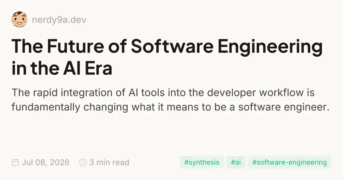 The Future of Software Engineering in the AI Era